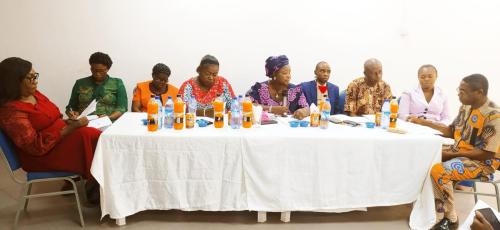 Members of the hightable during the stakeholders meeting at Yaba, Lagos-min